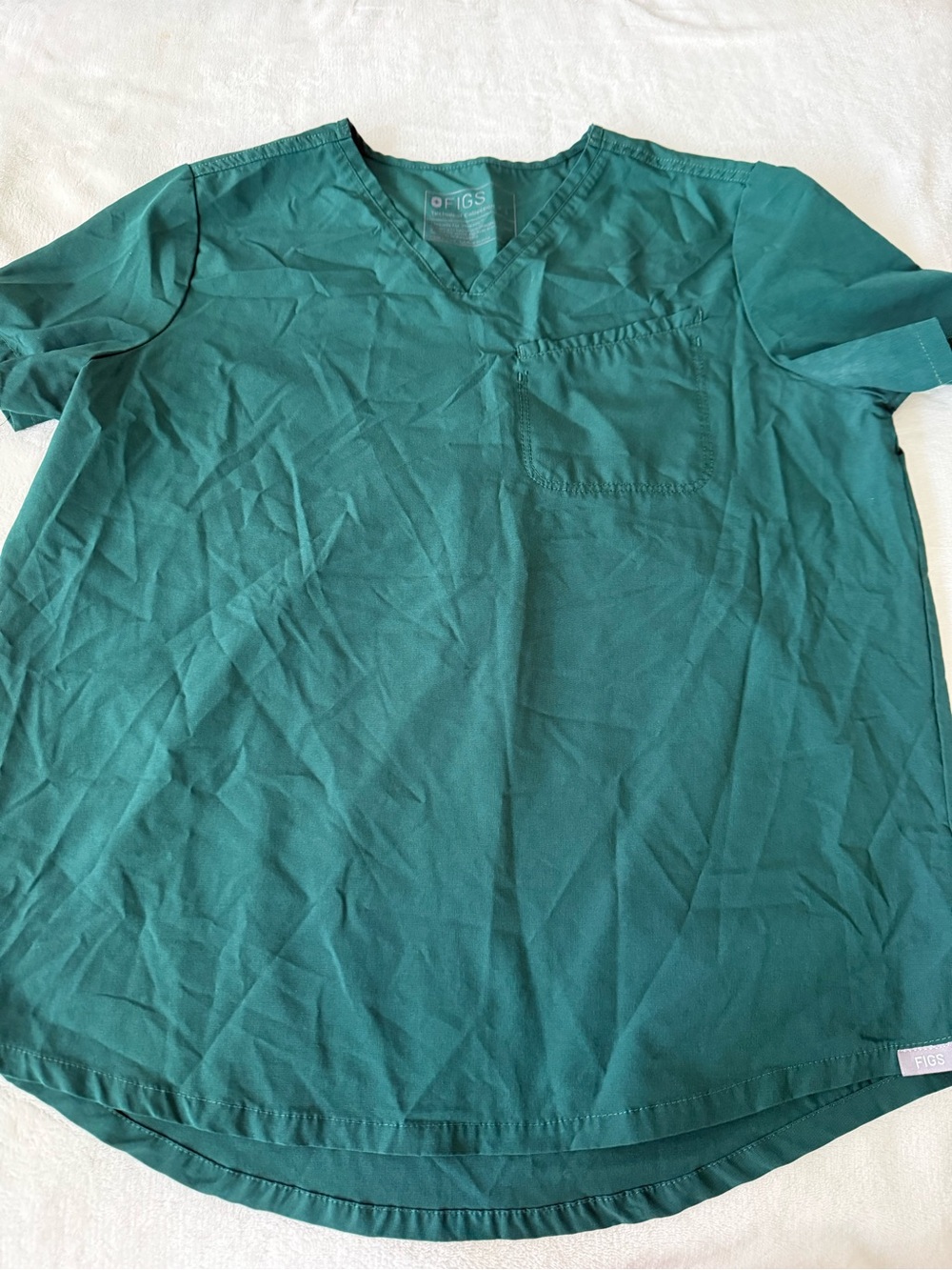 Figs Catarina One-Pocket Scrub Top Amazon Green Size Small D89